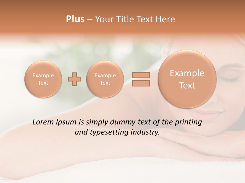 A Woman Getting A Massage At A Spa PowerPoint Template