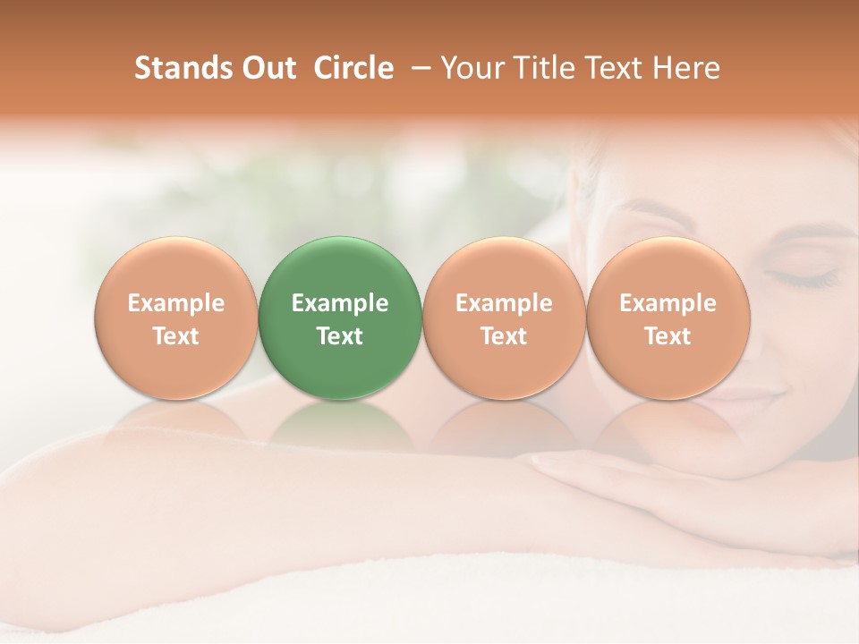 A Woman Getting A Massage At A Spa PowerPoint Template