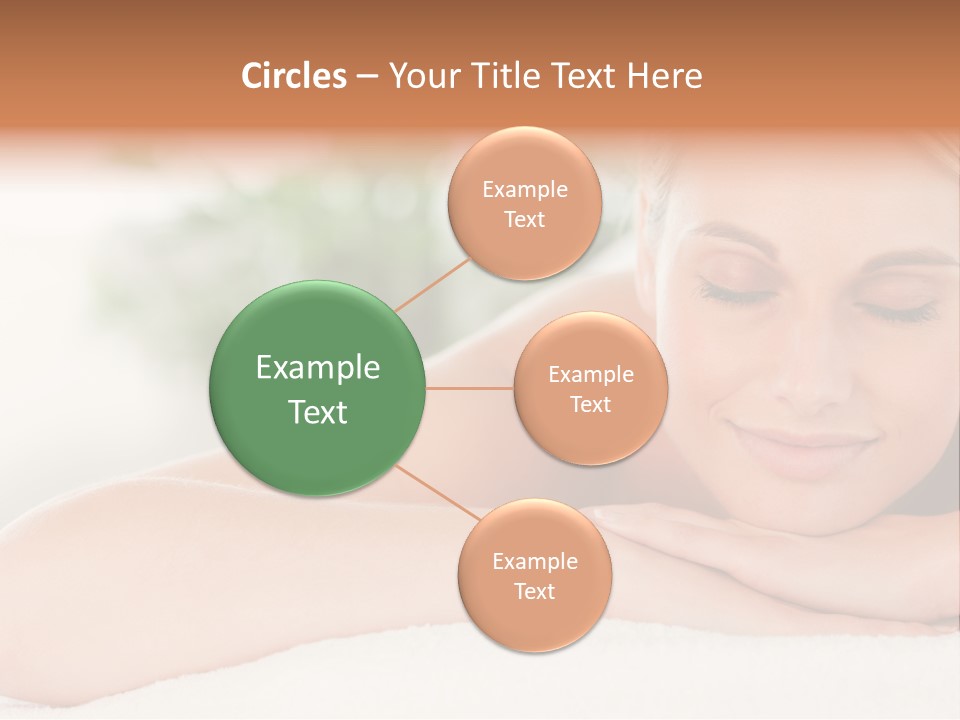 A Woman Getting A Massage At A Spa PowerPoint Template
