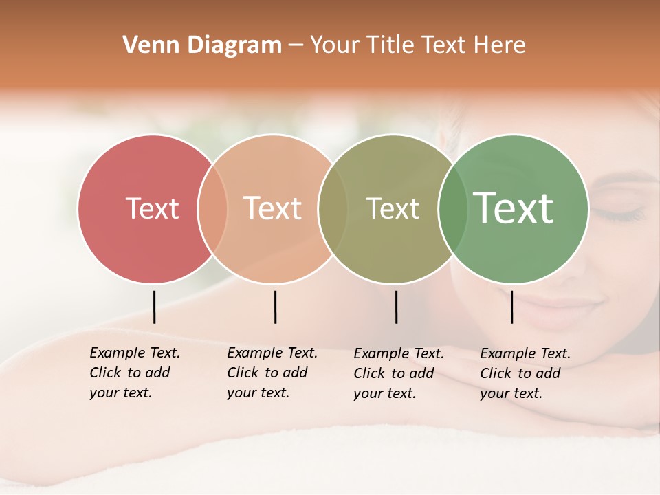 A Woman Getting A Massage At A Spa PowerPoint Template