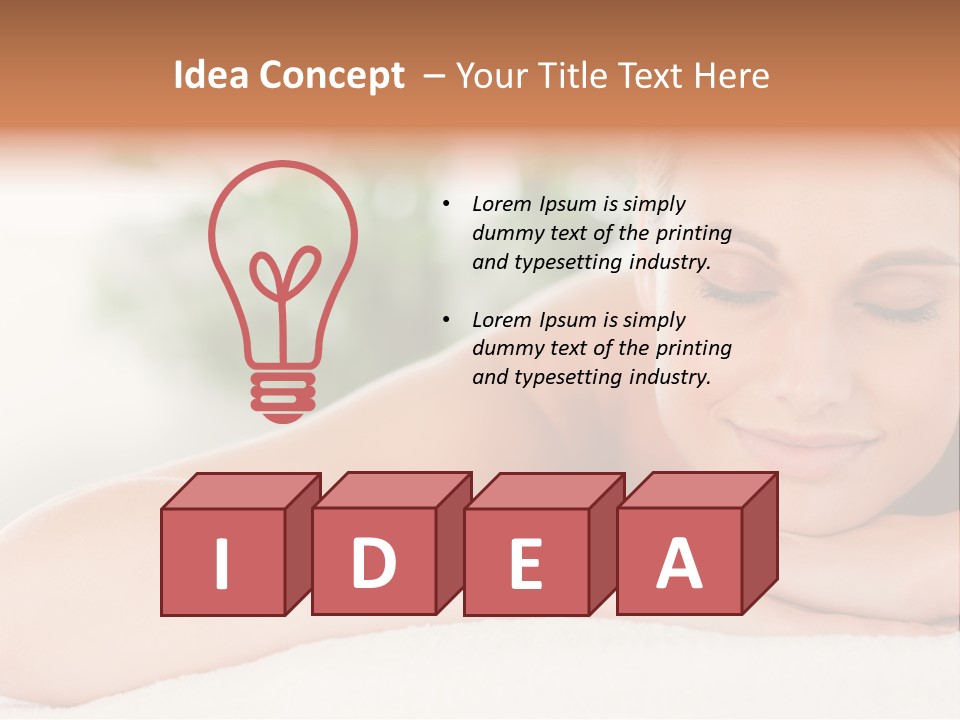 A Woman Getting A Massage At A Spa PowerPoint Template