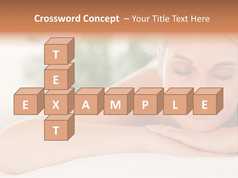 A Woman Getting A Massage At A Spa PowerPoint Template