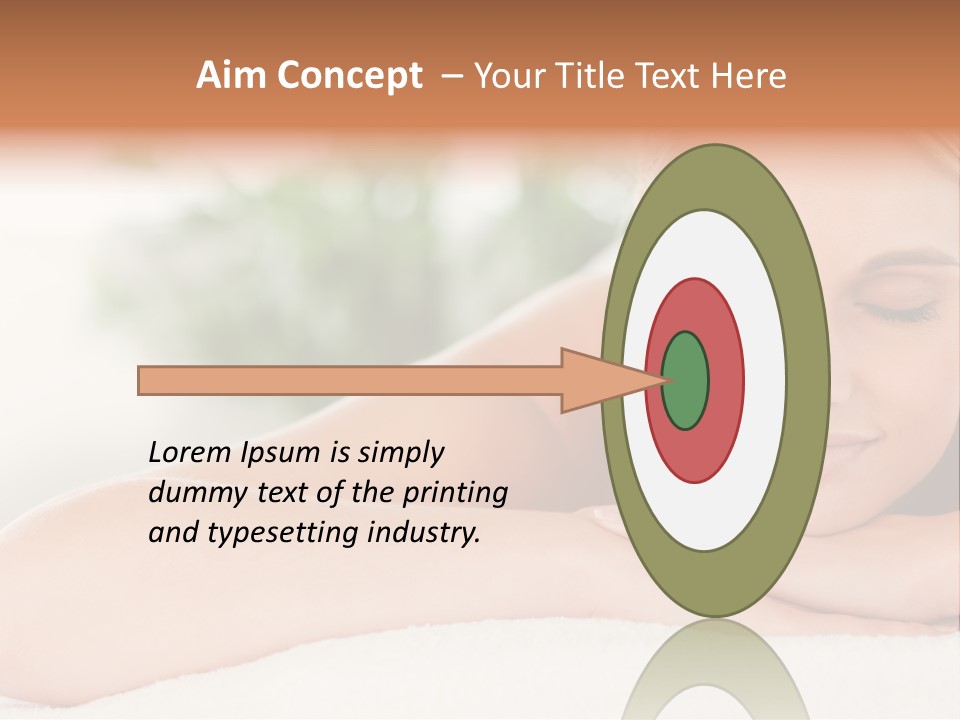 A Woman Getting A Massage At A Spa PowerPoint Template