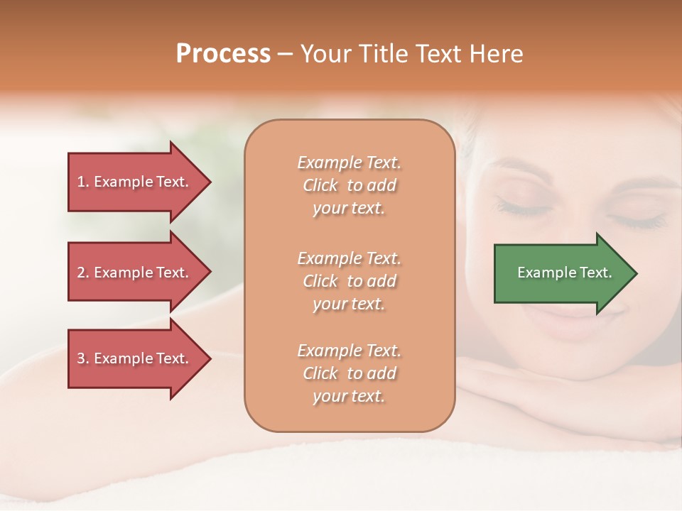 A Woman Getting A Massage At A Spa PowerPoint Template