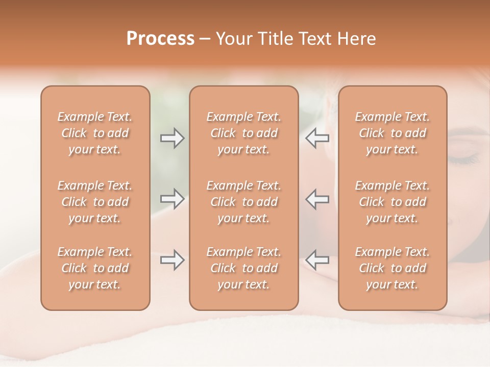 A Woman Getting A Massage At A Spa PowerPoint Template