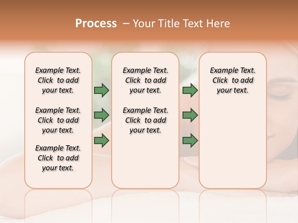 A Woman Getting A Massage At A Spa PowerPoint Template