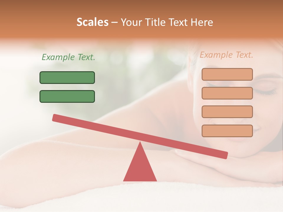 A Woman Getting A Massage At A Spa PowerPoint Template