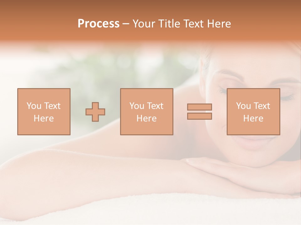 A Woman Getting A Massage At A Spa PowerPoint Template
