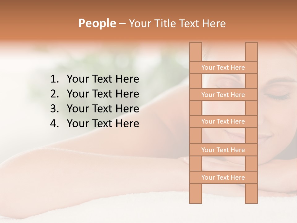 A Woman Getting A Massage At A Spa PowerPoint Template