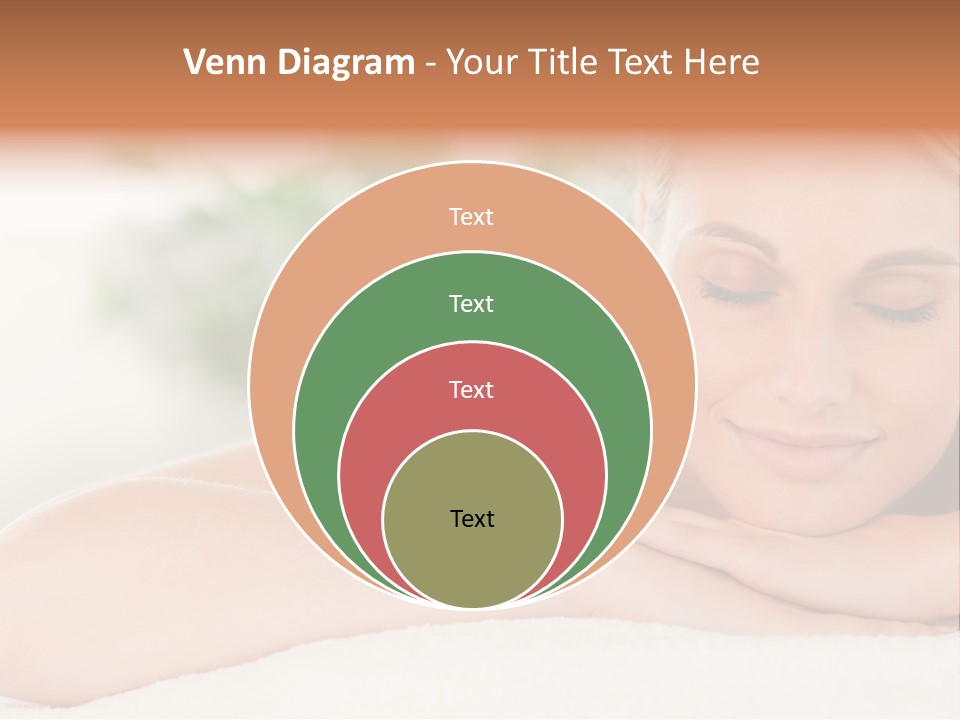 A Woman Getting A Massage At A Spa PowerPoint Template