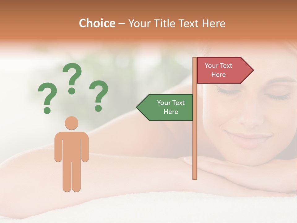 A Woman Getting A Massage At A Spa PowerPoint Template