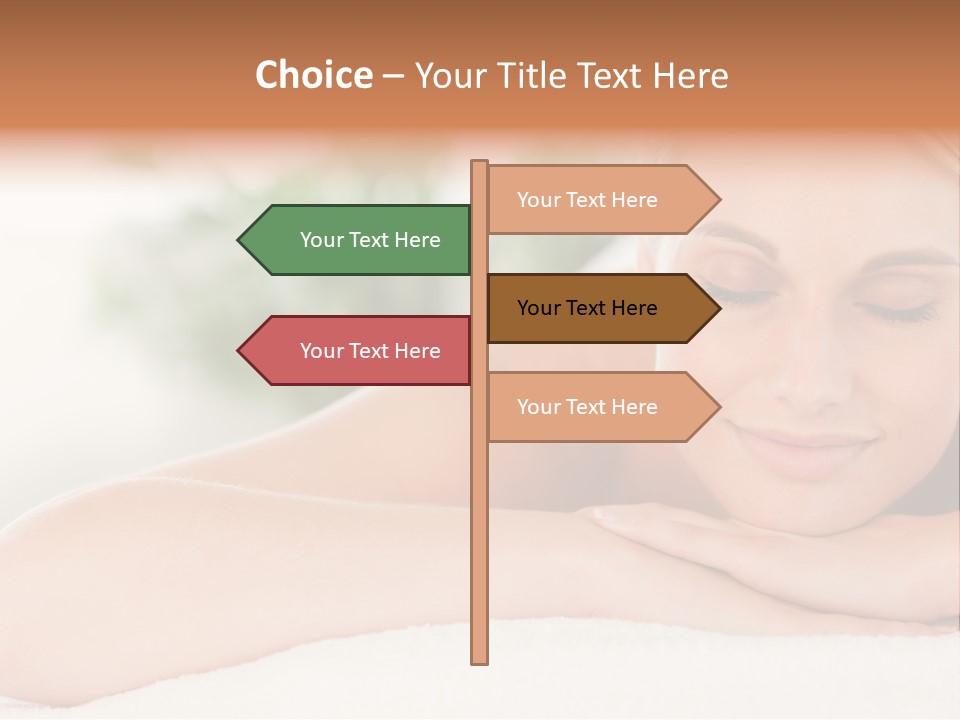 A Woman Getting A Massage At A Spa PowerPoint Template