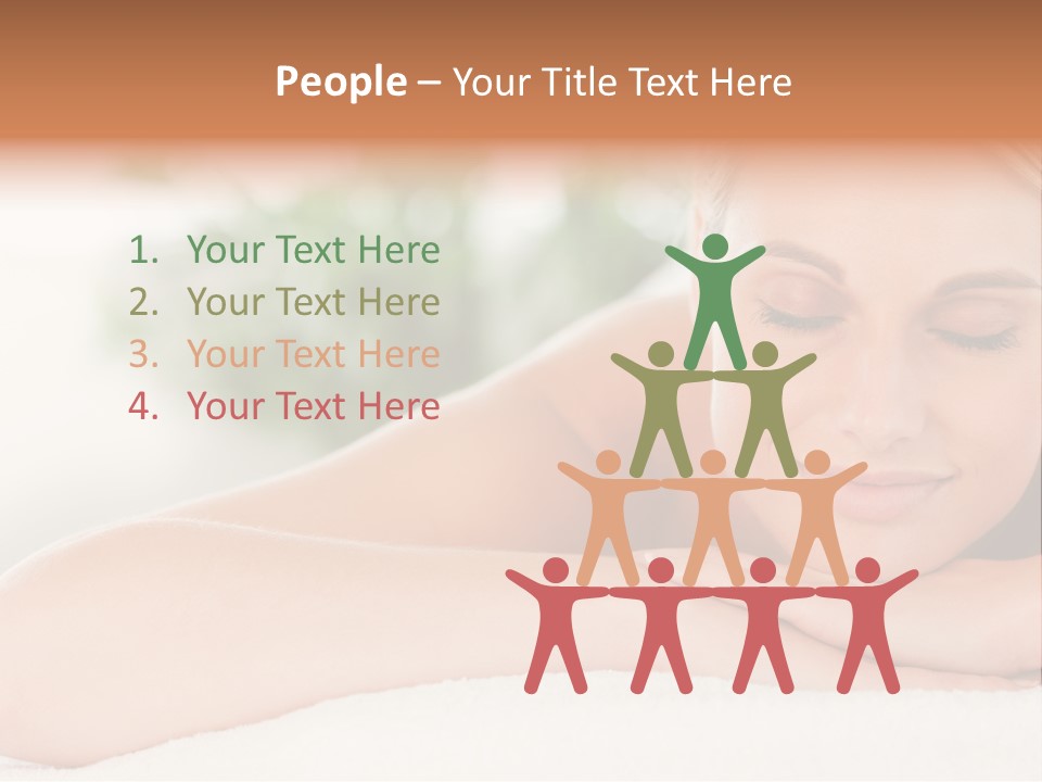 A Woman Getting A Massage At A Spa PowerPoint Template