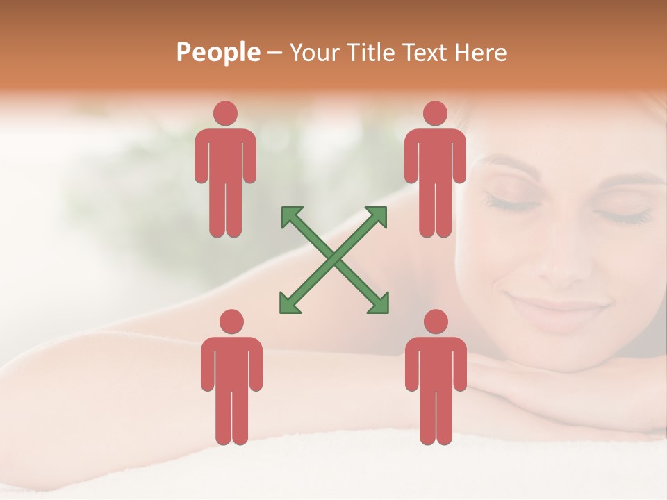 A Woman Getting A Massage At A Spa PowerPoint Template