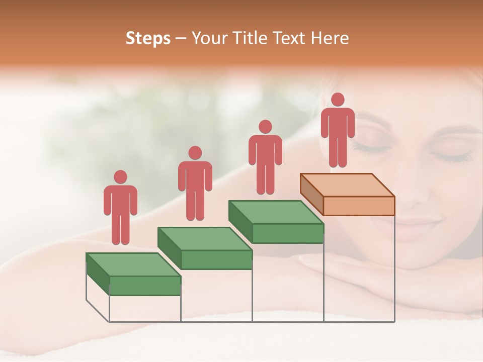 A Woman Getting A Massage At A Spa PowerPoint Template