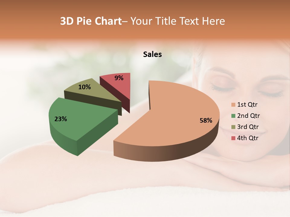 A Woman Getting A Massage At A Spa PowerPoint Template