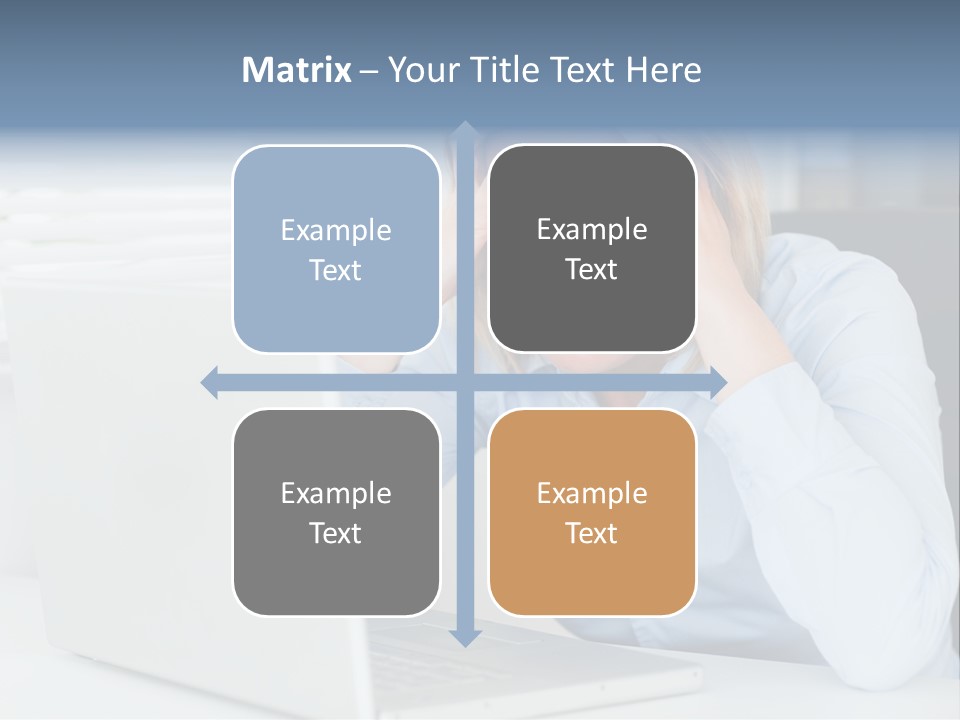 Youth Attractive Businesswoman PowerPoint Template