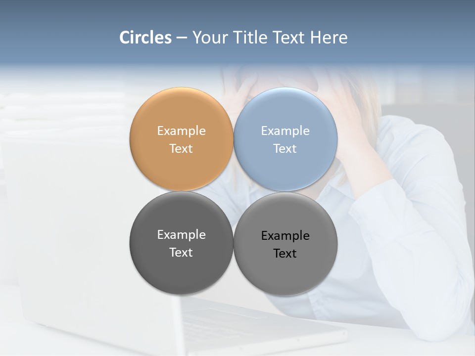 Youth Attractive Businesswoman PowerPoint Template