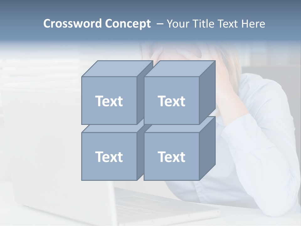 Youth Attractive Businesswoman PowerPoint Template