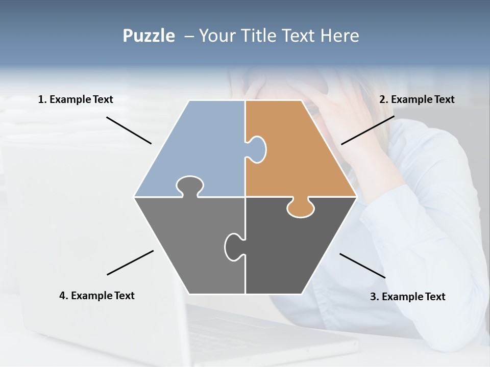 Youth Attractive Businesswoman PowerPoint Template