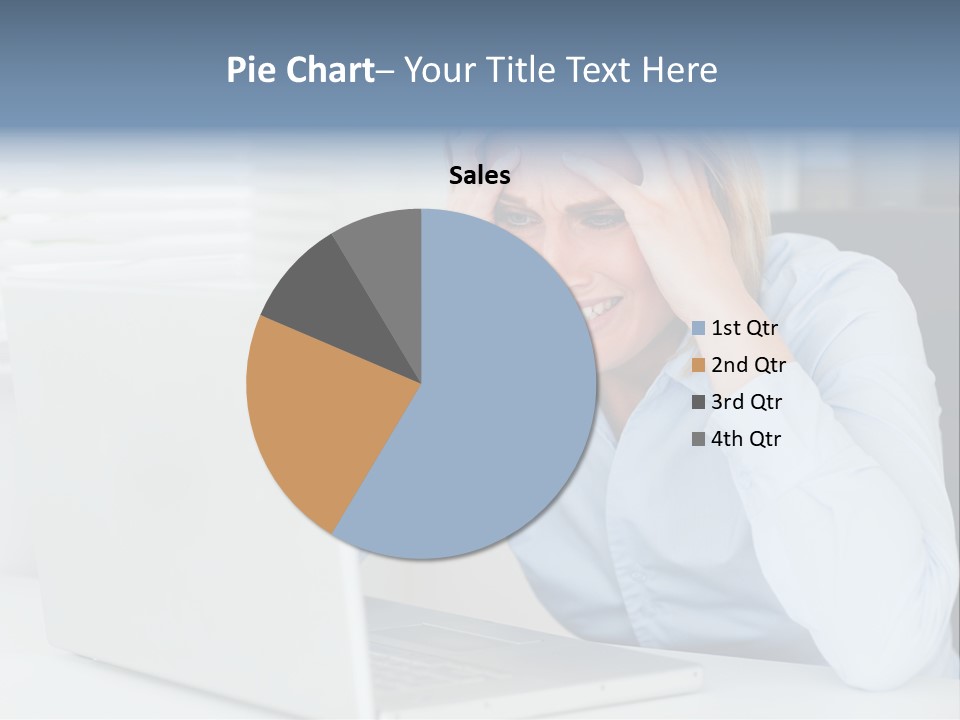 Youth Attractive Businesswoman PowerPoint Template