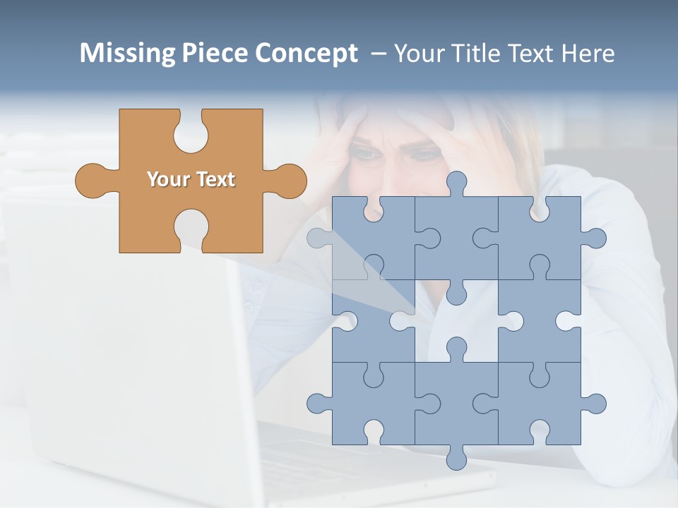 Youth Attractive Businesswoman PowerPoint Template