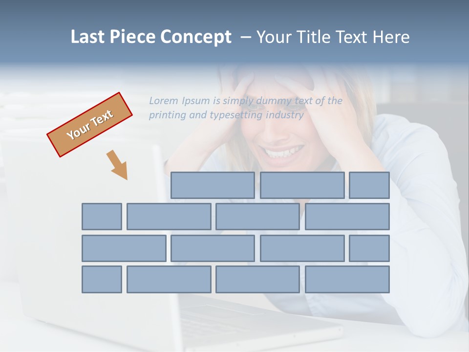 Youth Attractive Businesswoman PowerPoint Template