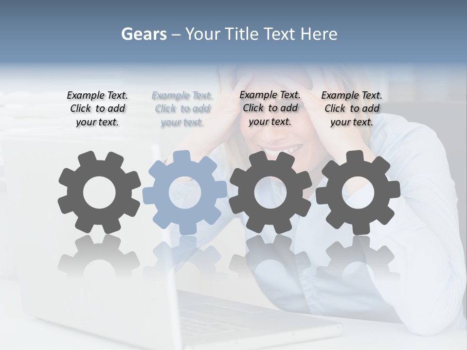 Youth Attractive Businesswoman PowerPoint Template