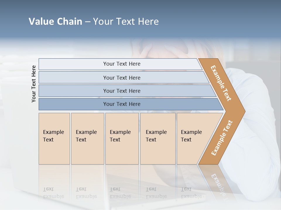 Youth Attractive Businesswoman PowerPoint Template