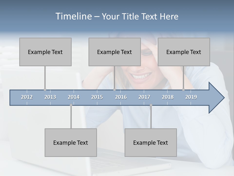 Youth Attractive Businesswoman PowerPoint Template