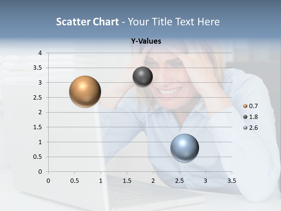 Youth Attractive Businesswoman PowerPoint Template