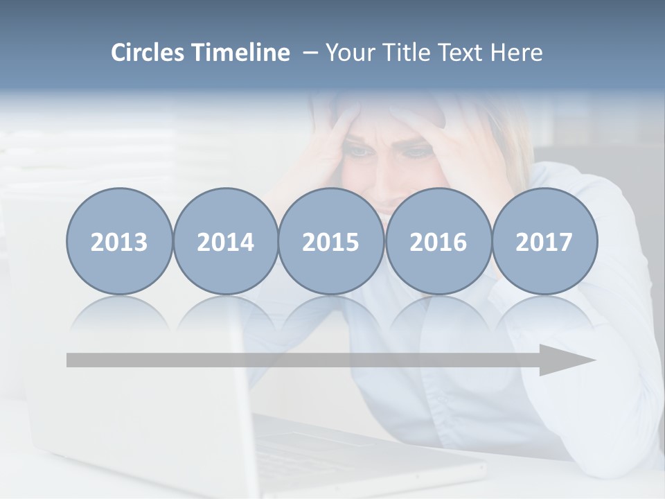 Youth Attractive Businesswoman PowerPoint Template