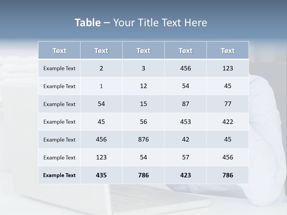 Youth Attractive Businesswoman PowerPoint Template