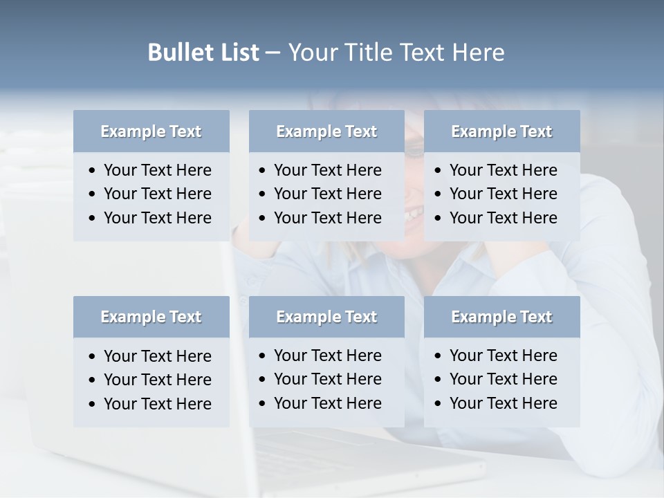 Youth Attractive Businesswoman PowerPoint Template