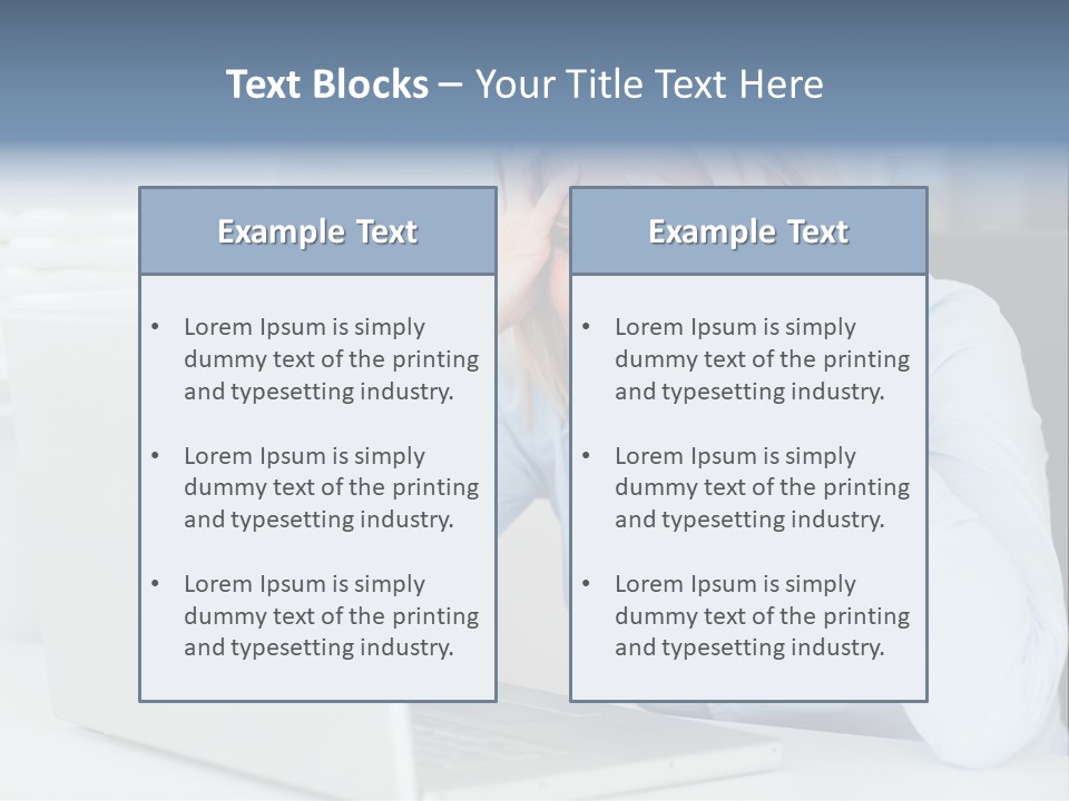 Youth Attractive Businesswoman PowerPoint Template