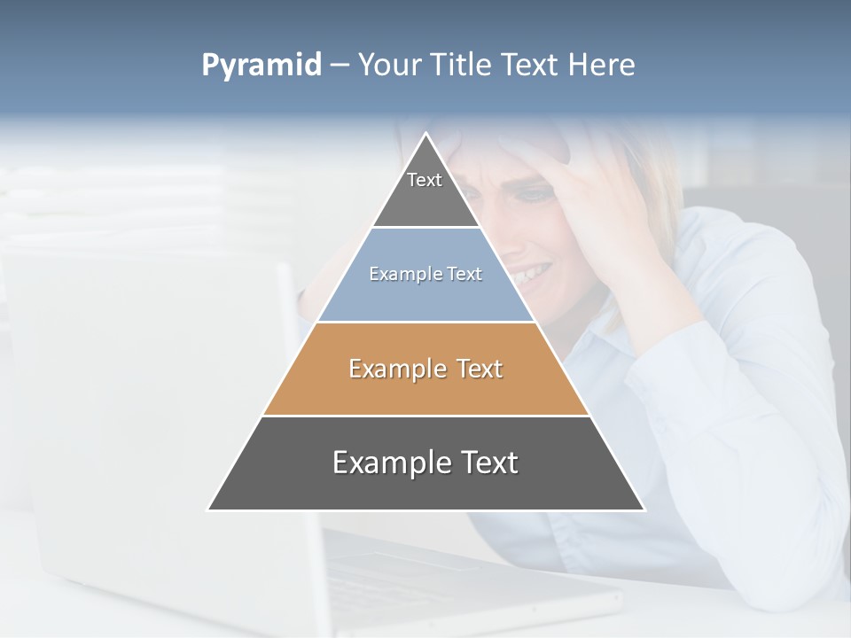 Youth Attractive Businesswoman PowerPoint Template