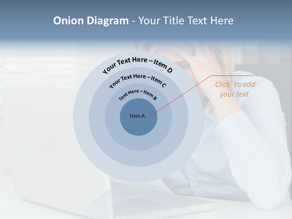 Youth Attractive Businesswoman PowerPoint Template