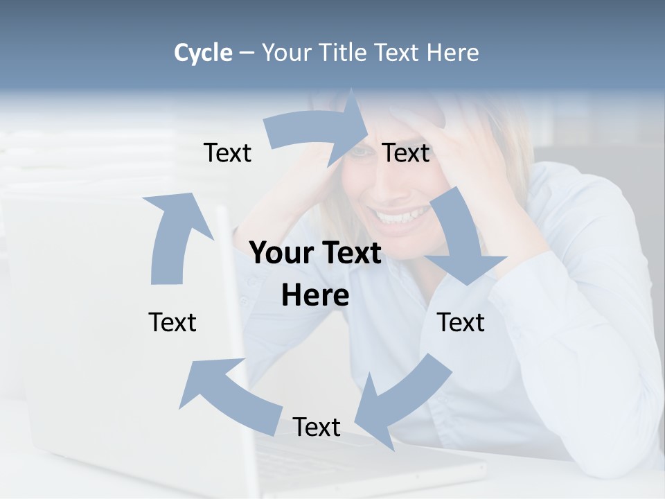 Youth Attractive Businesswoman PowerPoint Template