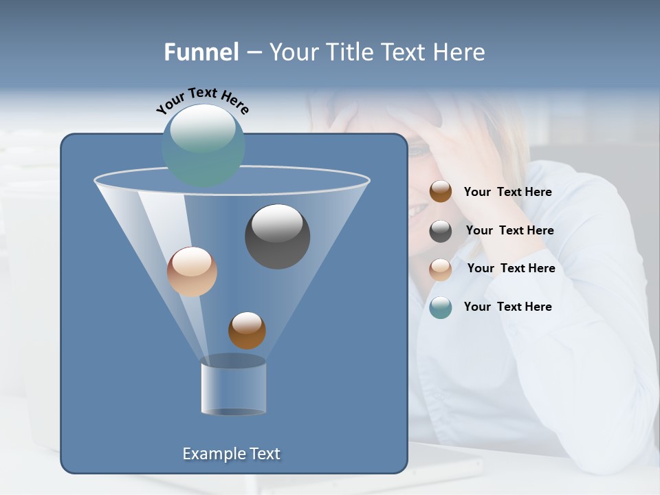 Youth Attractive Businesswoman PowerPoint Template