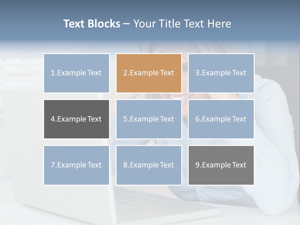 Youth Attractive Businesswoman PowerPoint Template