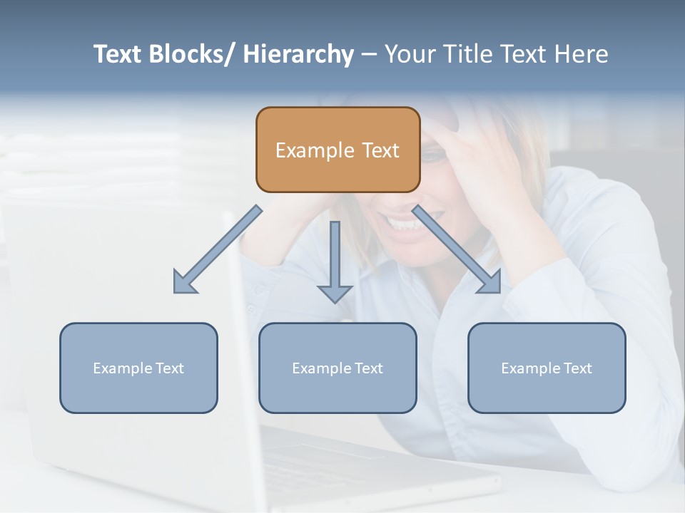 Youth Attractive Businesswoman PowerPoint Template