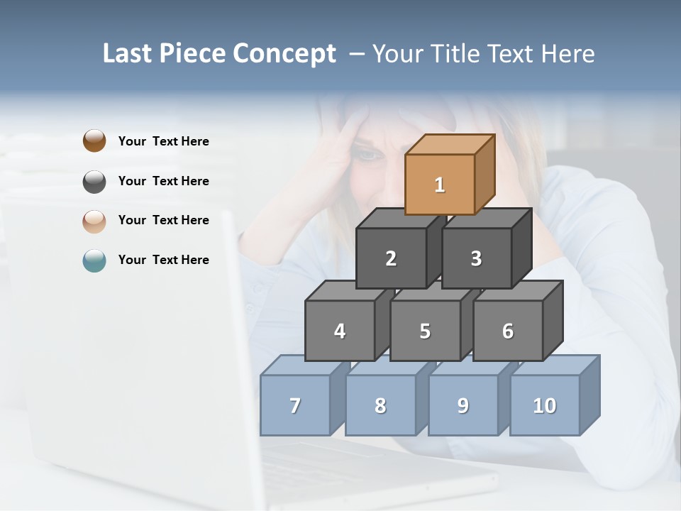 Youth Attractive Businesswoman PowerPoint Template