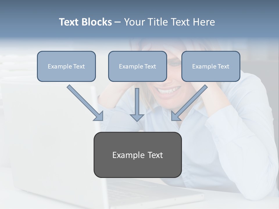 Youth Attractive Businesswoman PowerPoint Template