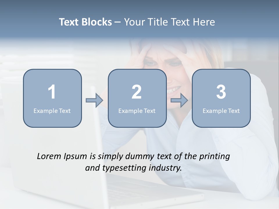 Youth Attractive Businesswoman PowerPoint Template