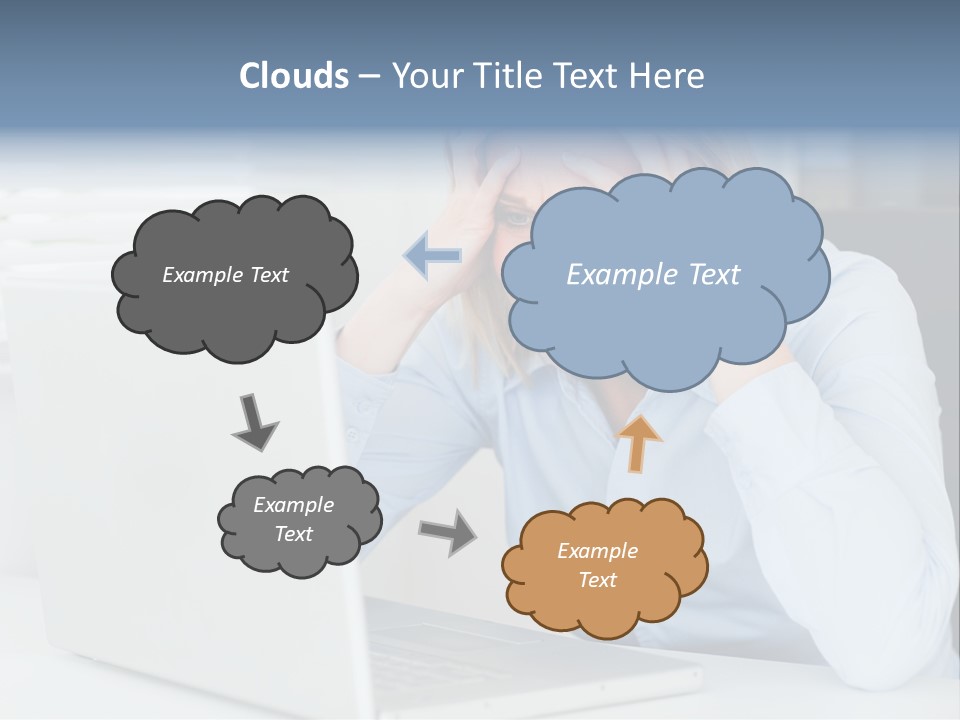 Youth Attractive Businesswoman PowerPoint Template