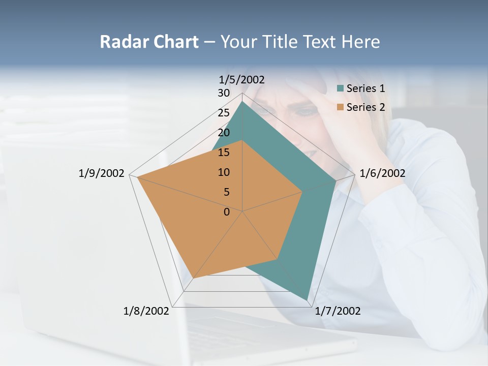 Youth Attractive Businesswoman PowerPoint Template