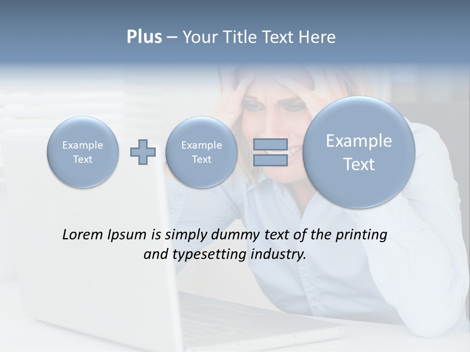 Youth Attractive Businesswoman PowerPoint Template