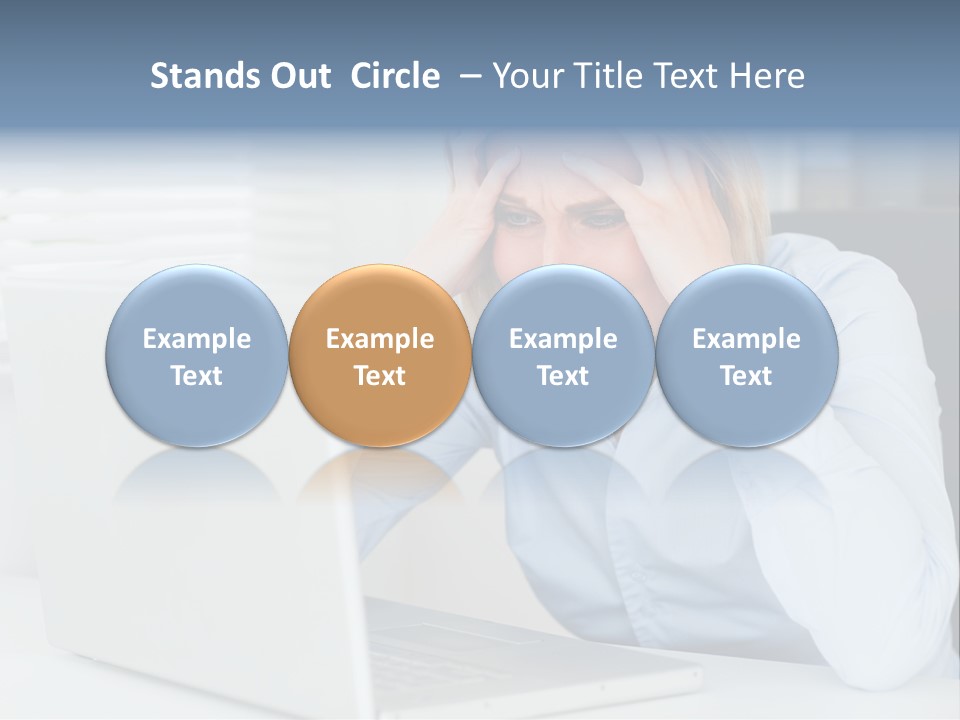 Youth Attractive Businesswoman PowerPoint Template