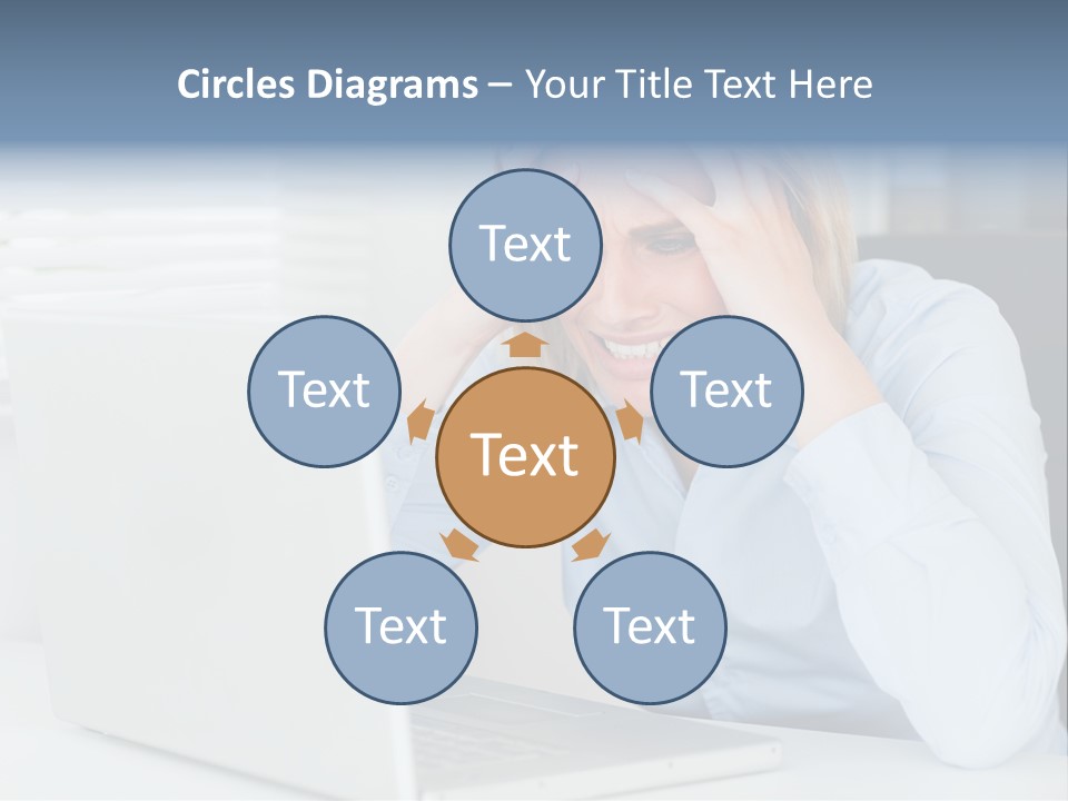 Youth Attractive Businesswoman PowerPoint Template