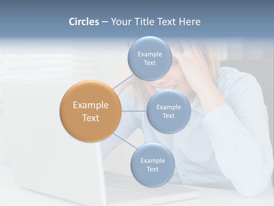 Youth Attractive Businesswoman PowerPoint Template